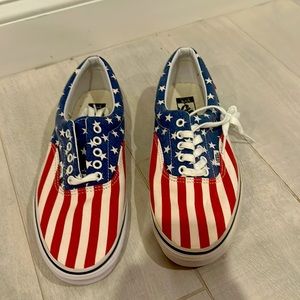 American flag VANS size 10 men’s (never worn)